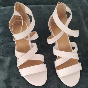 Elegant White Strappy Sandals